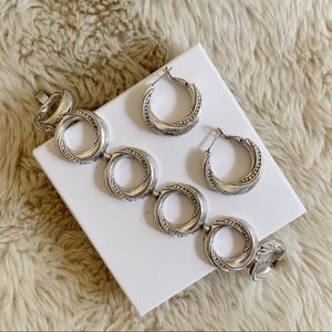 Brighton silver plated bracelet and earring set